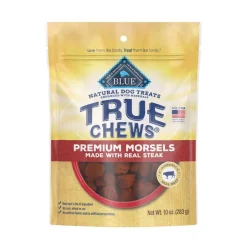 Blue Buffalo True Chews Premium Morsals Real Steak Natural Dog Treats - 10 Oz