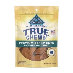 Blue Buffalo True Chews Premium Jerky Cuts Turkey Natural Dog Treats - 12 Oz