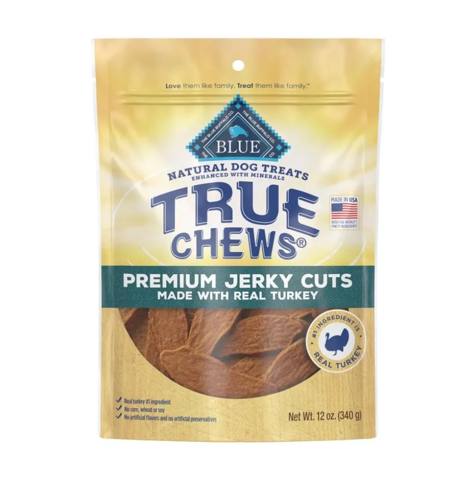 Blue Buffalo True Chews Premium Jerky Cuts Turkey Natural Dog Treats - 12 Oz
