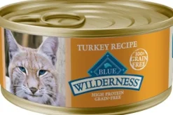 Blue Buffalo Wilderness Adult High-Protein Grain-Free Turkey Pate Wet Cat Food - 5.5 Oz - Case of 24