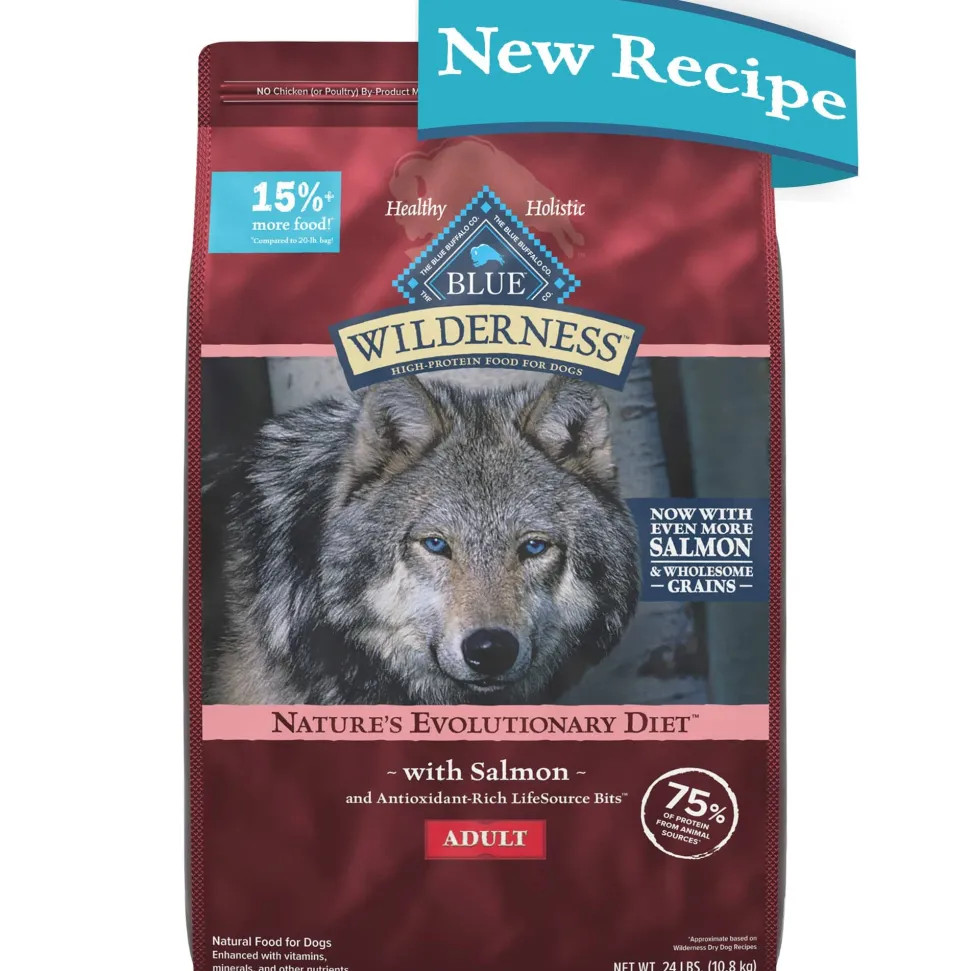 Blue Buffalo Wilderness Adult High-Protein Salmon with Wholesome Grains Dry Dog Food
