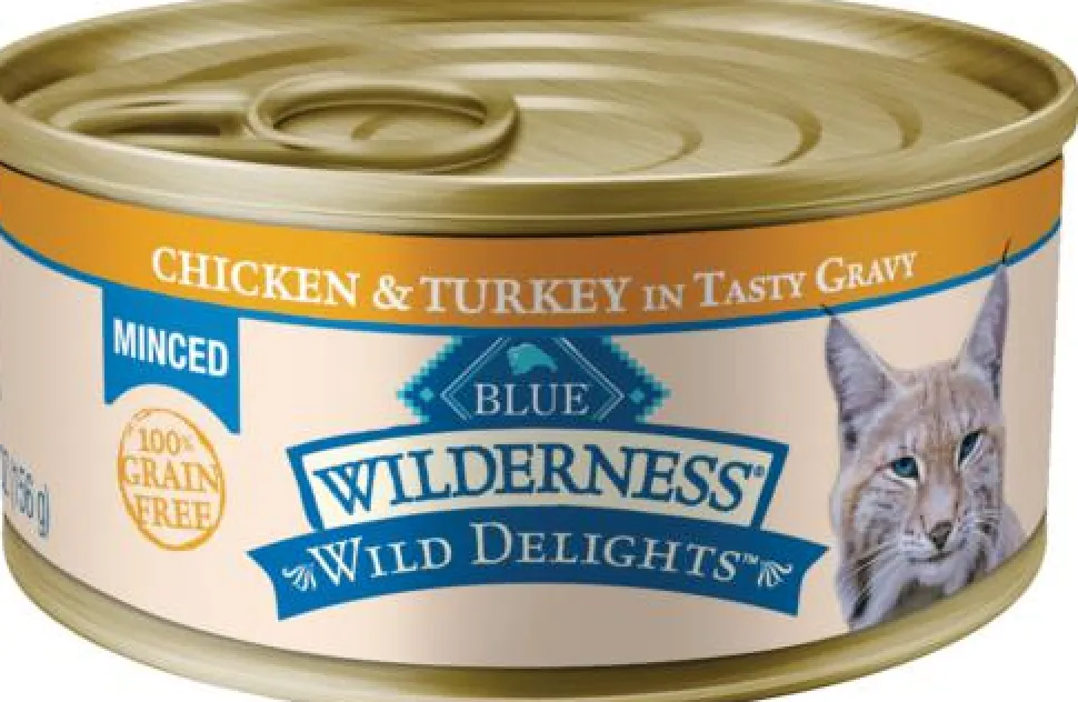 Blue Buffalo Wilderness Chicken and Turkey Canned Cat Food - 5.5 Oz - Case of 24