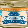 Blue Buffalo Wilderness Devine Delights Chicken and Turkey Canned Cat Food - 3 Oz - Case of 24