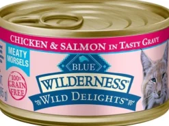 Blue Buffalo Wilderness Devine Delights Chicken and Salmon Canned Cat Food - 3 Oz - Case of 24