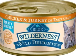 Blue Buffalo Wilderness Devine Delights Chicken and Turkey Canned Cat Food - 3 Oz - Case of 24