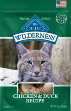 Blue Buffalo Wilderness Grain-Free Chicken and Duck Soft Moist Cat Treats - 2 Oz