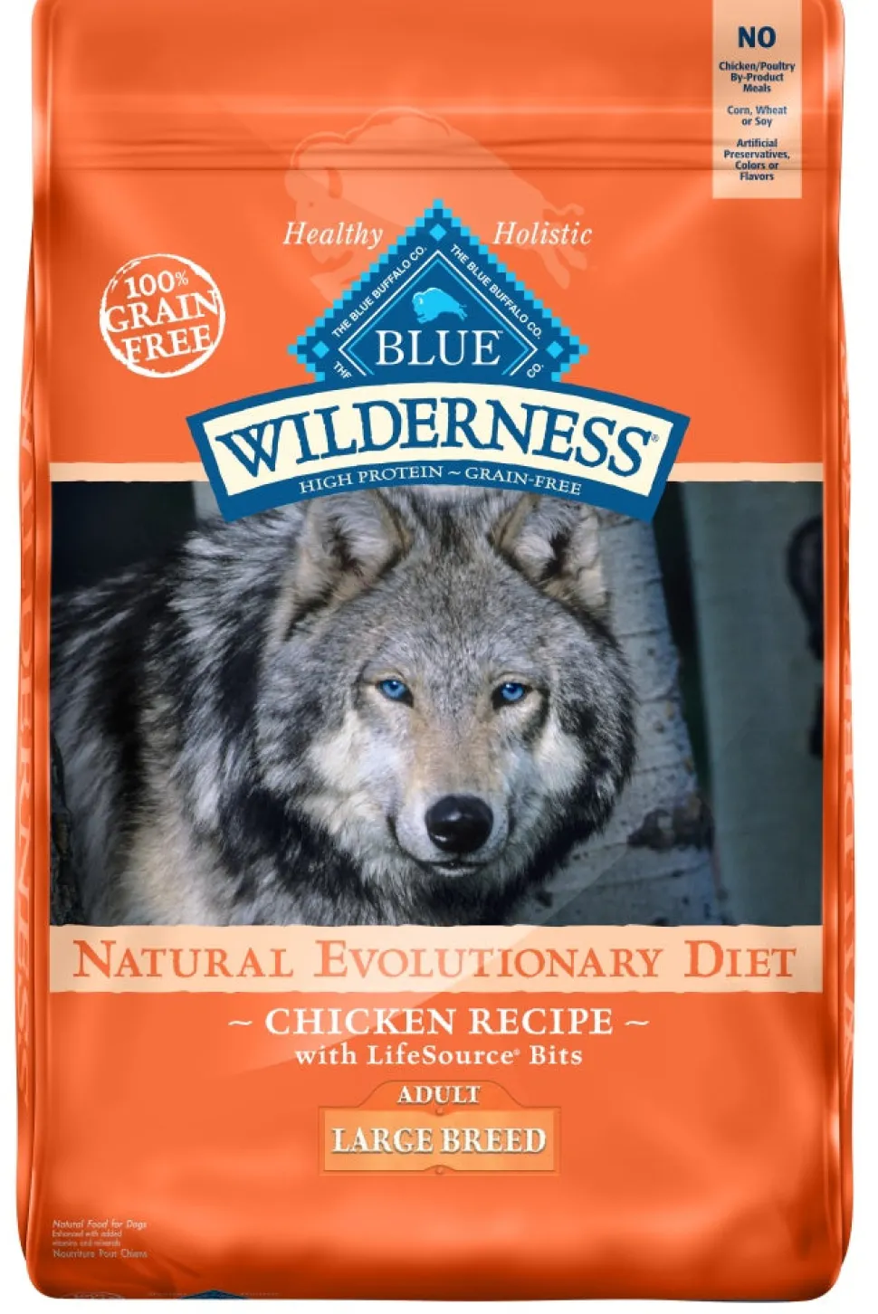 Blue Buffalo Wilderness Grain Free High Protein Chicken Recipe Adult Large Breed Dry Dog Food