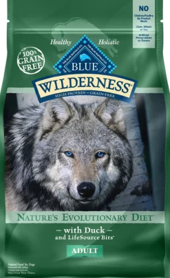 Blue Buffalo Wilderness Grain Free High Protein Duck Recipe Dry Dog Food