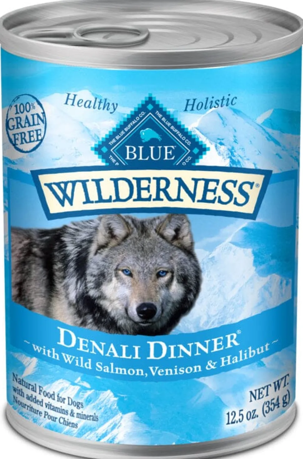 Blue Buffalo Wilderness Grain Free Denali Dinner with Salmon, Venison & Halibut Canned Dog Food