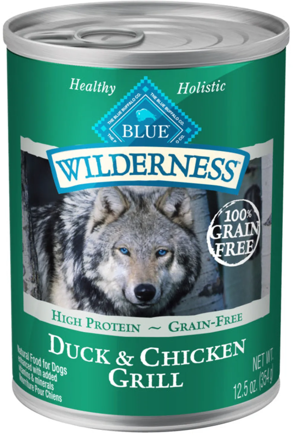 Blue Buffalo Wilderness Grain Free Duck and Chicken Grill Canned Dog Food
