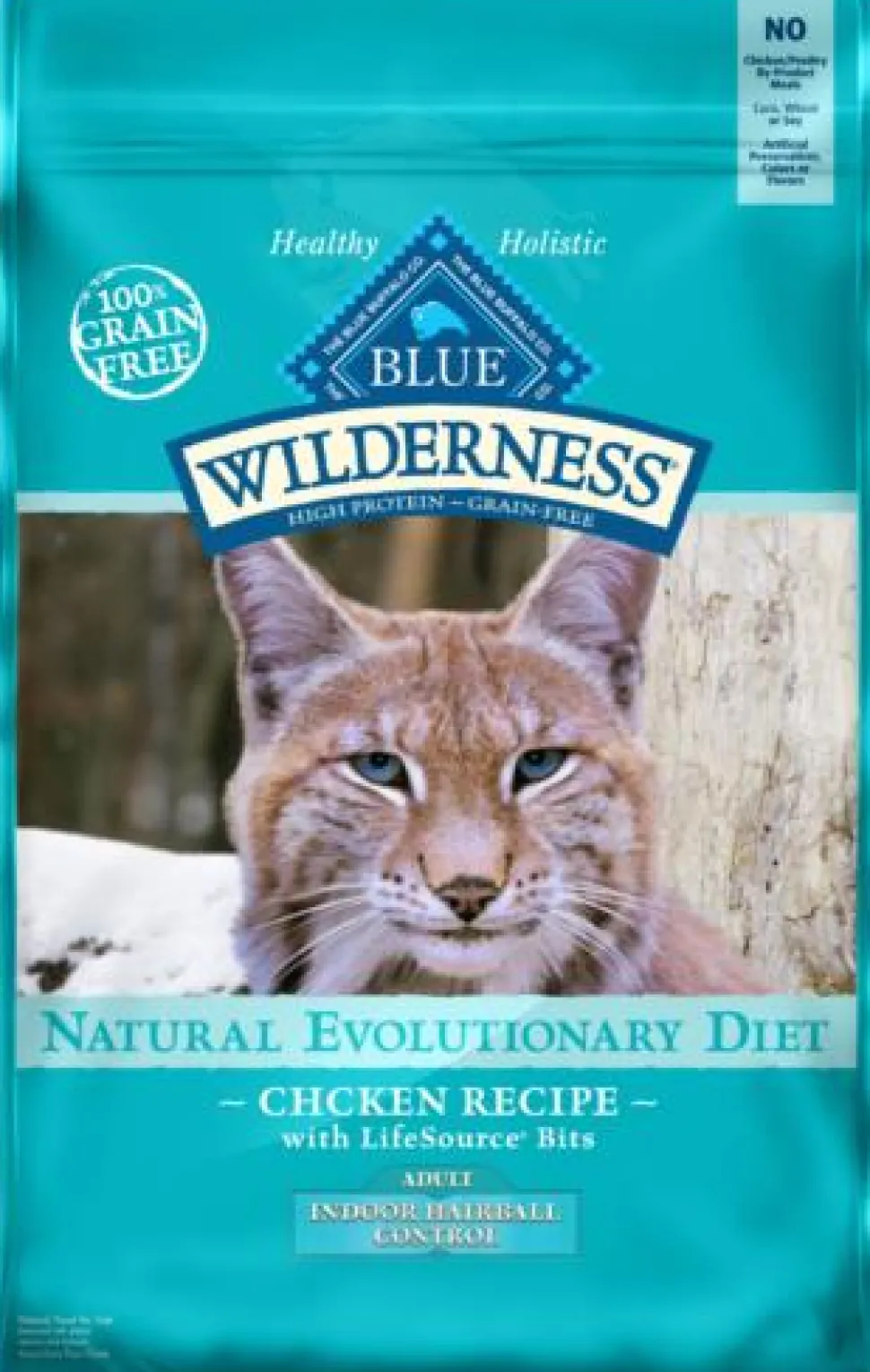 Blue Buffalo Wilderness Indoor Hairball Control Grain-Free Chicken Dry Cat Food - 11 Lbs