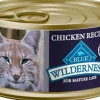 Blue Buffalo Wilderness Mature Adult Grain-Free Chicken Wet Cat Food - 3 Oz - Case of 24