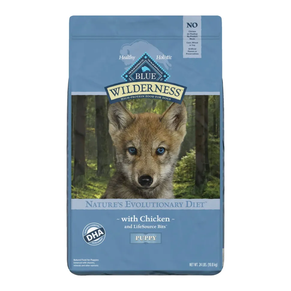Blue Buffalo Wilderness Puppy High-Protein Grain-Free Chicken Dry Dog Food
