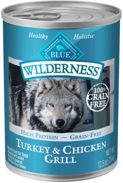 Blue Buffalo Wilderness Turkey & Chicken Grill Canned Dog Food