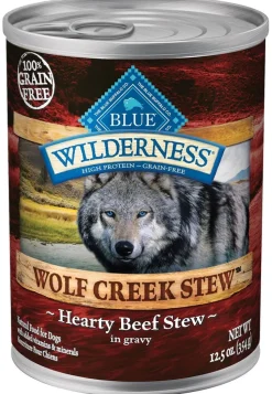 Blue Buffalo Wilderness Wolf Creek Stew Hearty Beef Stew Canned Dog Food