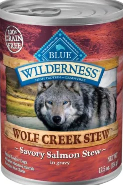 Blue Buffalo Wilderness Wolf Creek Salmon Stew Canned Dog Food - 12.5 Oz - Case of 12