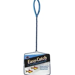 Blue Ribbon Easy Catch Fine Mesh Nylon Aquarium Net Blue - 5 In