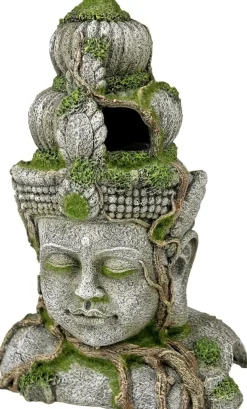 Blue Ribbon Exotic Environments Cambodian Warrior Statue With Moss Tank Accessory