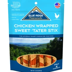 Blue Ridge Naturals Chicken Wrapped Sweet 'Tater Stix Dog Treats
