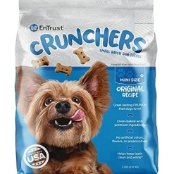 Blue Seal Entrust Crunchers Small Batch Dog Biscuits Treats - Original - 2 Lbs