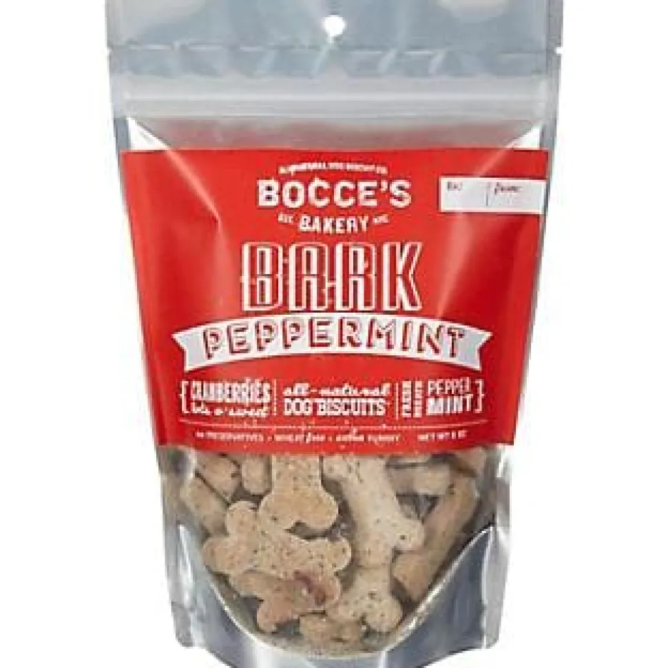 Bocce's Bakery Cracker PEPPERMINT BARK Dog Biscuits - 2 Oz