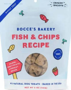 Bocce's Bakery Fish Chips Soft and Chewy Dog Treats - 5 Oz