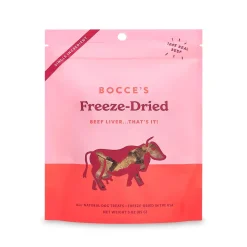Bocce's Bakery Made in USA Limited Ingredient Diet Beef Liver Freeze-Dried Dog Treats - 3 Oz