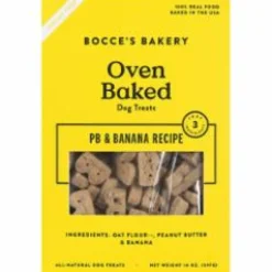 Bocce's Bakery Peanute Butter and Banana Dog Biscuits - 14 Oz