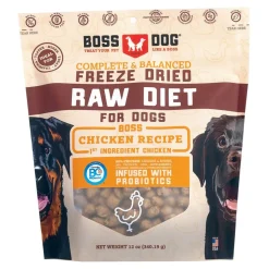 Boss Dog Complete Diet Chicken Recipe Freeze-Dried Dog Food - 12 oz Bag