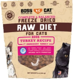 Boss Dog Diet Freeze-Dried Cat Turkey Nuggs Freeze-Dried Cat Food - 9 oz Bag
