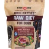 Boss Dog Frozen Complete Raw Beef Diet 8 oz Patties Raw Dog Food - 6lb Bag