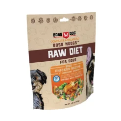 Boss Dog Frozen Complete Raw Chicken Diet Raw Dog Food - 3 lb Nuggets