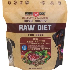 Boss Dog Frozen Complete Raw Beef Diet Raw Dog Food - 3 lb Nuggets