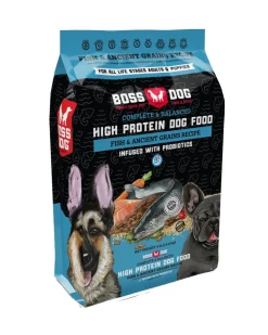 Boss Dog High-Protein Complete Diet Fish and Ancient Grain Recipe Dry Dog Food - 4 lb