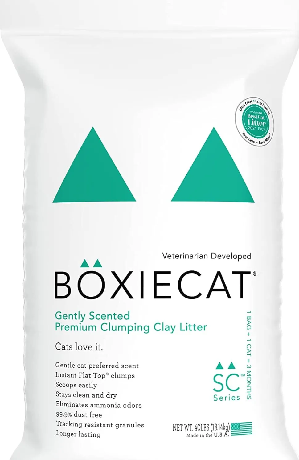Boxiecat Gently Scented Clay Cat Litter - 40 Lbs