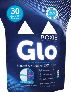 Boxiecat Glo Natural Attractions Dust-Free Odor Control Scented Non-Clumping Crystal Cat Litter - 6 Lbs