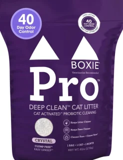 Boxiecat Pro Probiotic Deep Cleaning Dust-Free Odor Control Non-Clumping Crystal Cat Litter - 6 Lbs