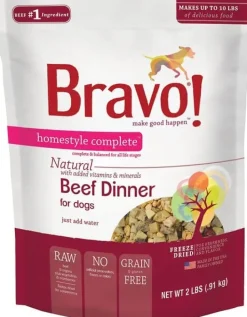 Bravo! Freeze Dried Homestyle Complete Beef Dinner For Dogs Food