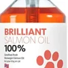 Brilliant Salmon Oil Cat and Dog Supplements - 10 oz