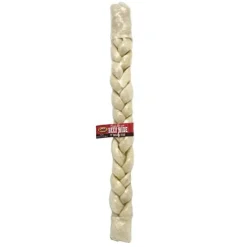 Cadet Gourmet Braided Rawhide Stick Natural Dog Chews - Natural - 24 In