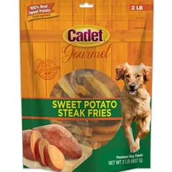 Cadet Gourmet Sweet Potato Steak Fries Natural Dog Treats - Sweet Potato - 2 Lbs