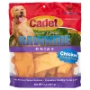 Cadet Premium Grade Rawhide Chips Natural Dog Chews - Chicken Basted - 1 Lb