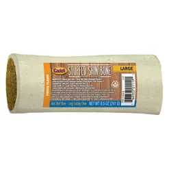 Cadet Stuffed Shin Bone Natural Dog Chews - Cheese - 5-6 In - 24 Pack
