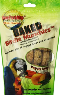 Caitec Baked Veggie Delight Munchies Bird Treats - 4 oz - Case of 12