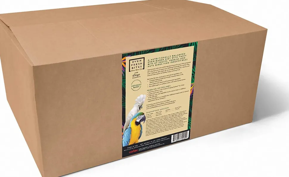 Caitec Oven Fresh Bites Large Parrot Bird Food - 15 lb Bag