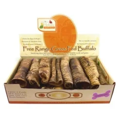 Canine Caviar Free-Range Fed Buffaroos Natural Dog Chews - 12 Inch - 12 Count