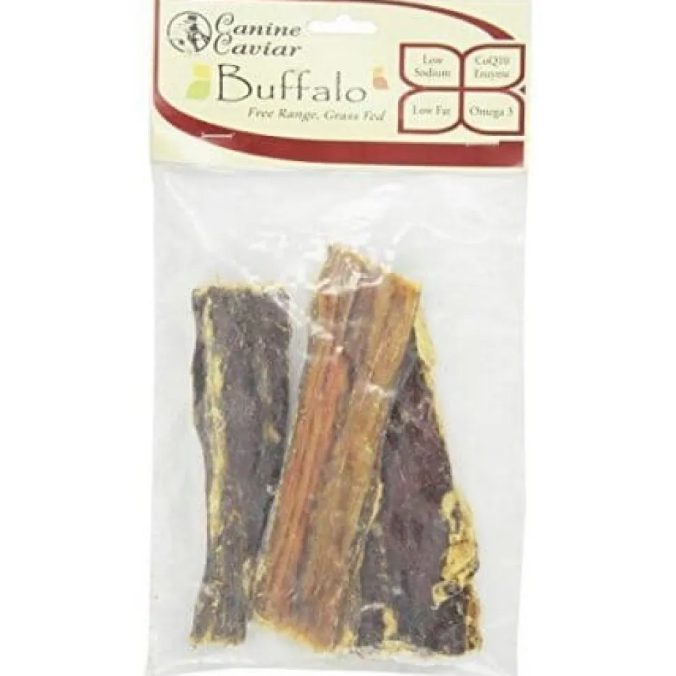 Canine Caviar Jerky Flat Jerky Dog Treats - 6 Inch - 3 Count