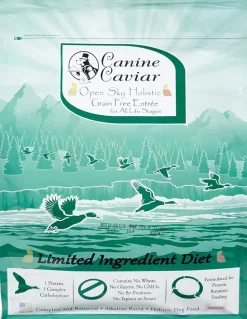 Canine Caviar Open Sky Grain-Free All Life Stages Duck & Quinoa Dry Dog Food - 4.4 lb Bag