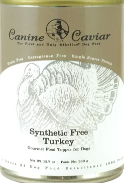 Canine Caviar Synthetic Free and Grain Free Turkey Canned Dog Food - 12.7 oz - Case of 12