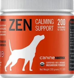 Canine Matrix 200gram (9oz) Zen Matrix Calming Mushroom Dog Supplements - 9 oz